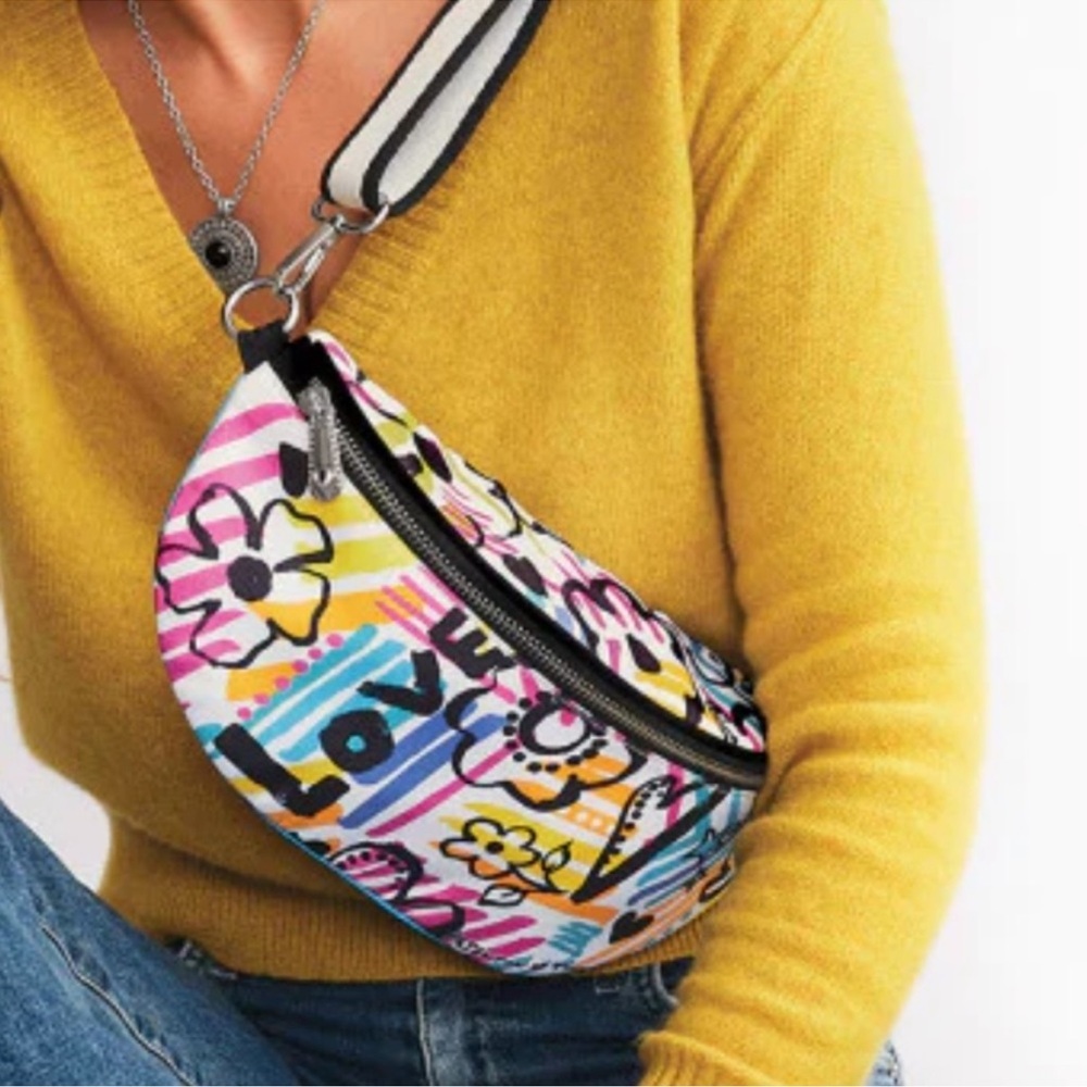 Brighton Graffiti Love Fanny Pack/Crossbody Bag